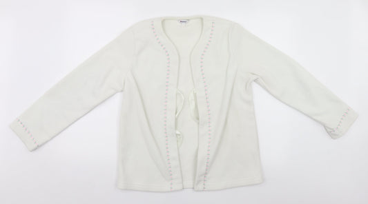 Damart Womens White   Cardigan Jumper Size XS