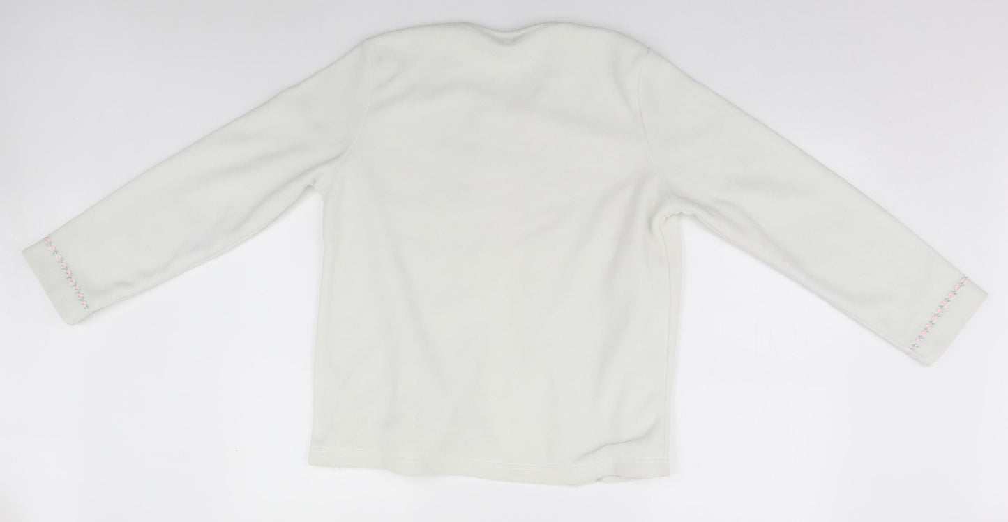 Damart Womens White   Cardigan Jumper Size XS