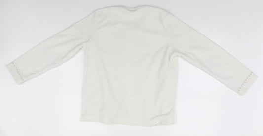 Damart Womens White   Cardigan Jumper Size XS