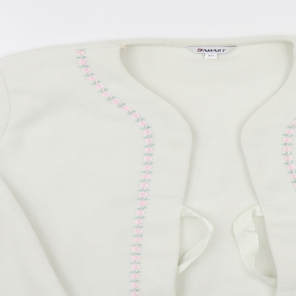 Damart Womens White   Cardigan Jumper Size XS
