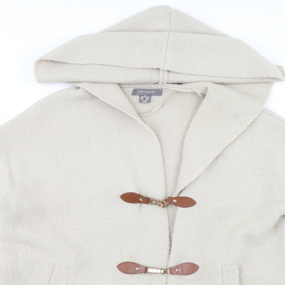 Primark Womens Grey   Overcoat Coat Size 10