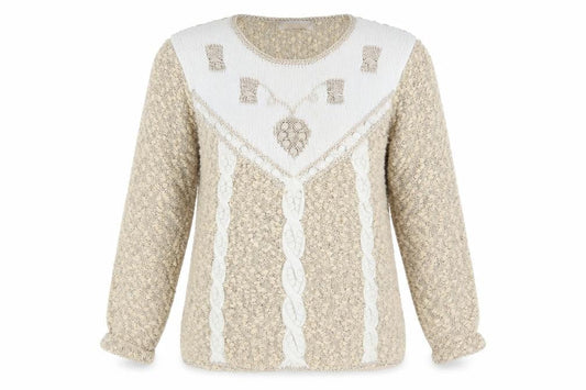 Daxon Womens Beige   Pullover Jumper Size 12
