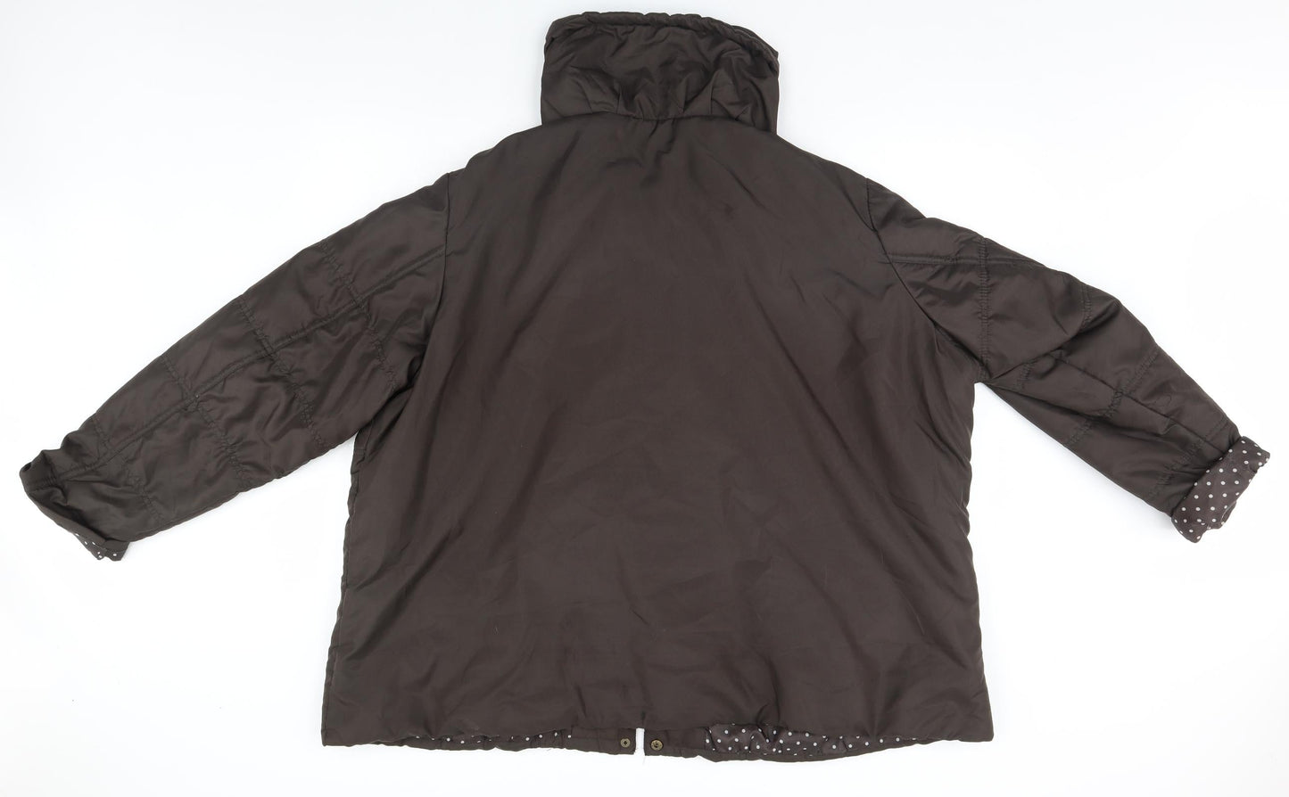 Womens UK Size  Preworn Brown Parka Coat
