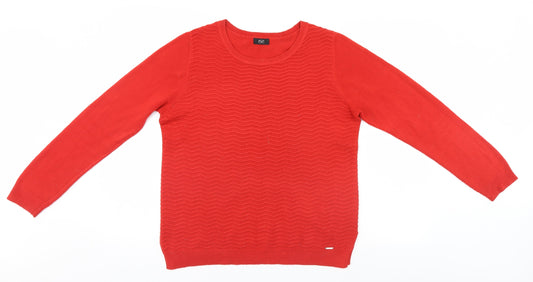F&F Womens Red   Pullover Jumper Size 14