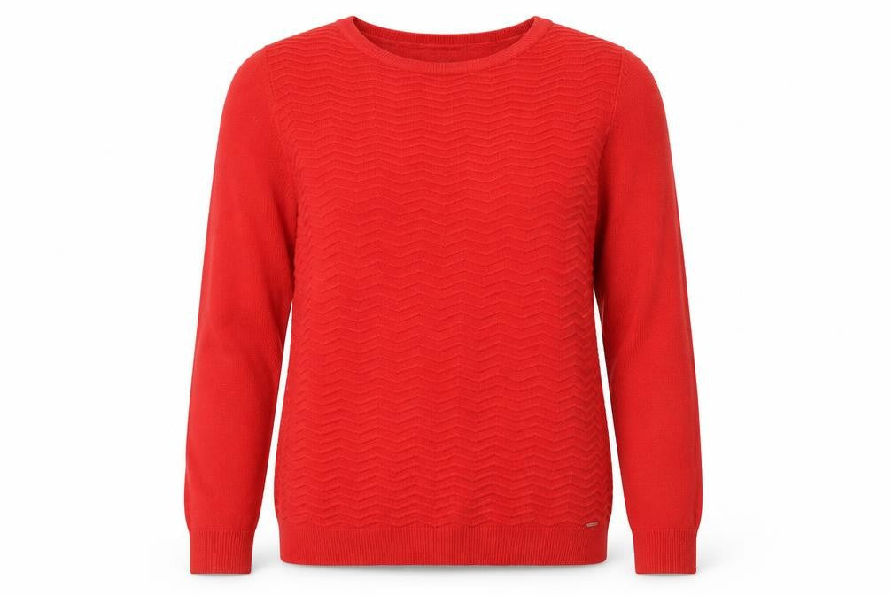 Womens UK Size 14 F&F Red Pullover Jumper