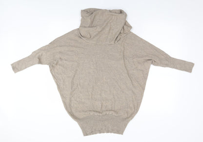 Womens UK Size  Preworn Brown Pullover Jumper