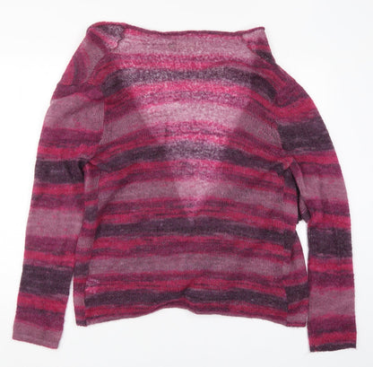 Womens UK Size 14 Lakeland Pink Cardigan Jumper