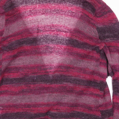 Womens UK Size 14 Lakeland Pink Cardigan Jumper