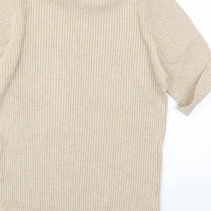BHS Boys Beige  Knit Pullover Jumper Size 12 Years