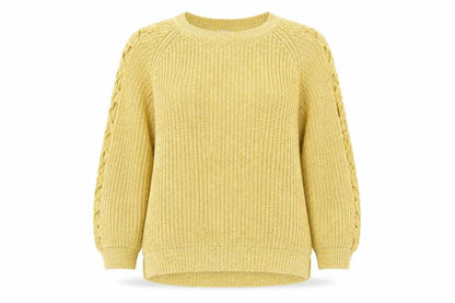 Womens UK Size 10 River Island Yellow Pullover Jumper