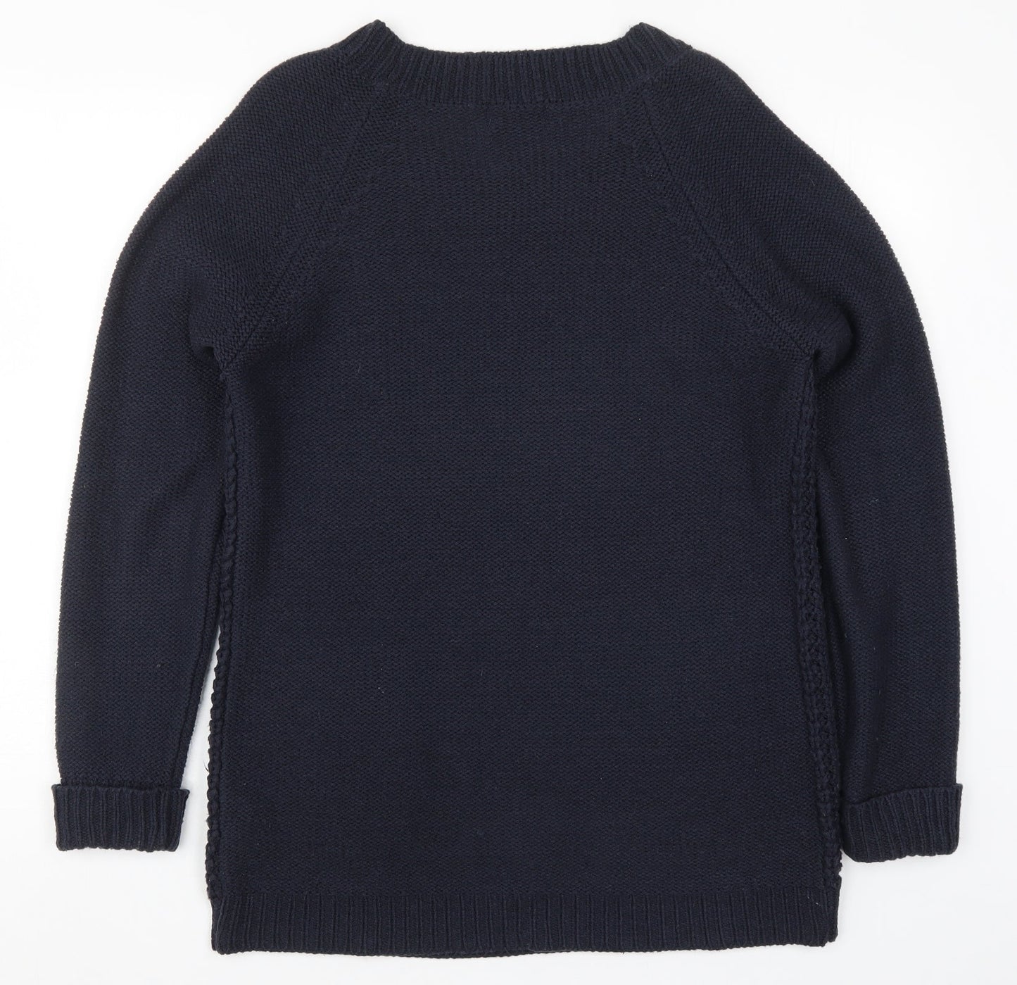 Womens UK Size M Preworn Blue Pullover Jumper
