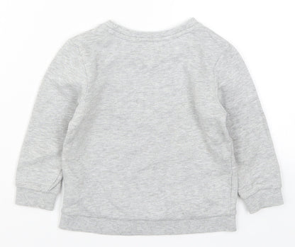 Matalan Boys Grey   Pullover Sweatshirt Size 2-3 Years