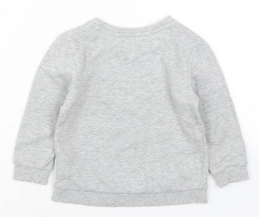 Matalan Boys Grey   Pullover Sweatshirt Size 2-3 Years