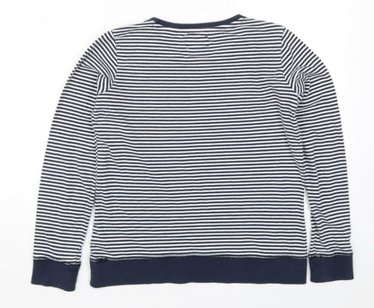 NEXT Womens Blue Striped  Top Pyjama Top Size XS