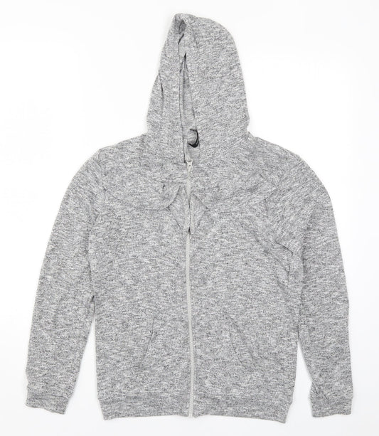 George Girls Grey   Full Zip Hoodie Size 11-12 Years
