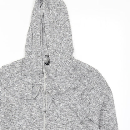 George Girls Grey   Full Zip Hoodie Size 11-12 Years