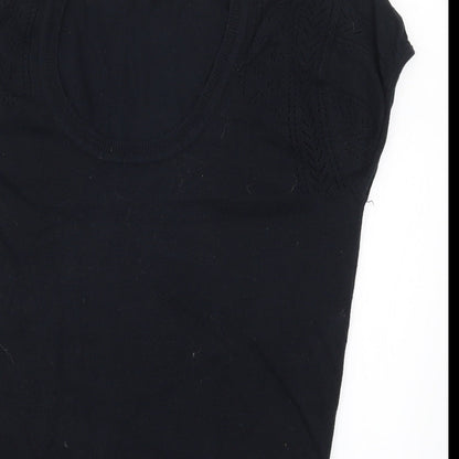 TUCHUZY ? Womens Black   Basic T-Shirt Size 12
