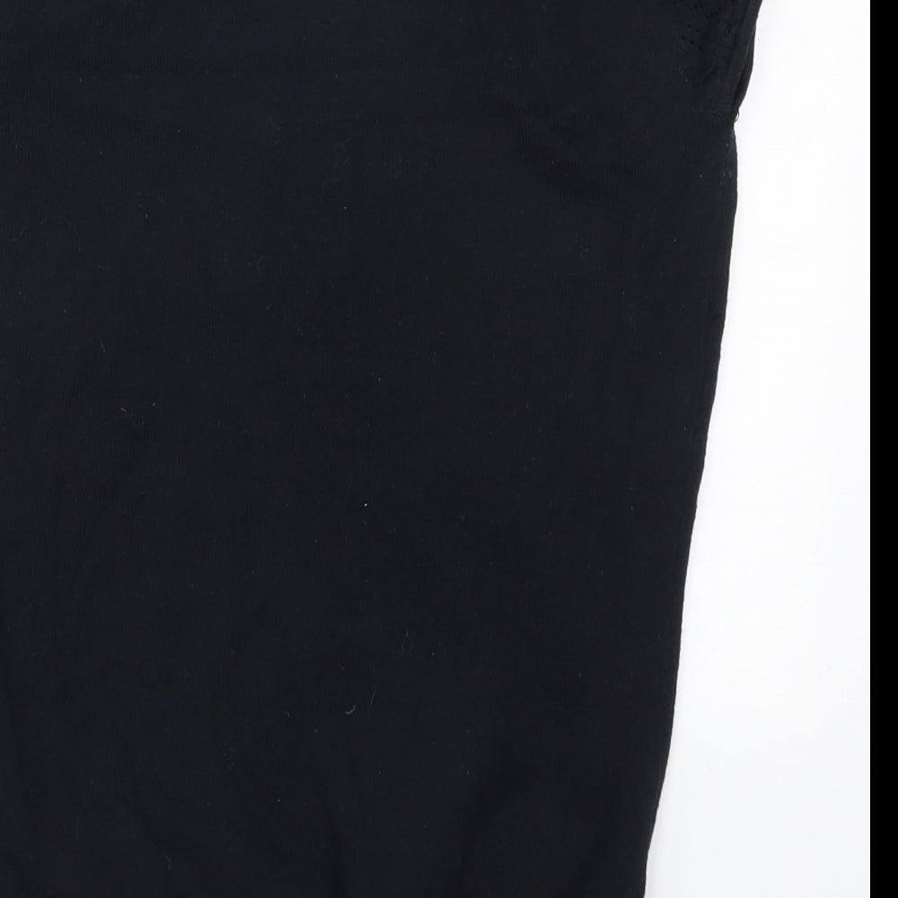TUCHUZY ? Womens Black   Basic T-Shirt Size 12