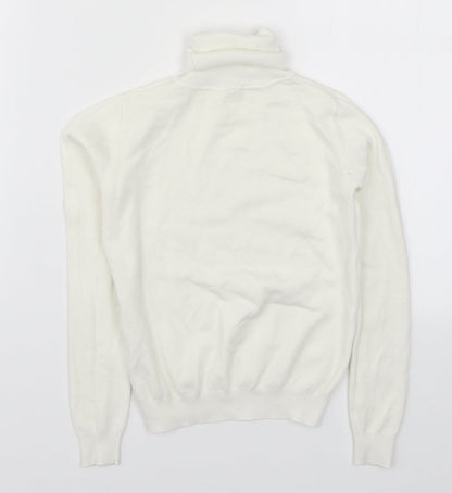 Young Dimension Girls White  Knit Pullover Jumper Size 9-10 Years