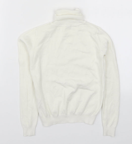 Young Dimension Girls White  Knit Pullover Jumper Size 9-10 Years
