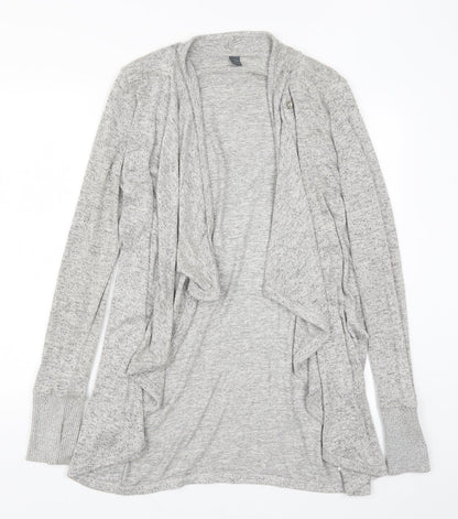AnyBody Womens Grey  Rayon Cardigan Jumper Size S