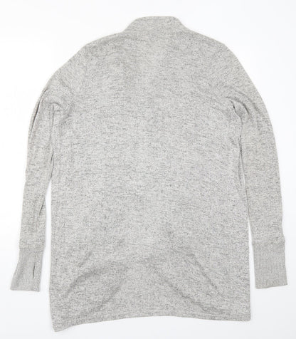 AnyBody Womens Grey  Rayon Cardigan Jumper Size S