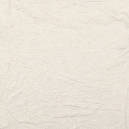 Mens UK Size S H&M Beige  Button-Up Long Sleeve Casual Shirt