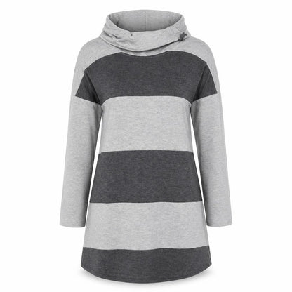 Viz a Viz  Womens Grey Striped  A-Line  Size 12
