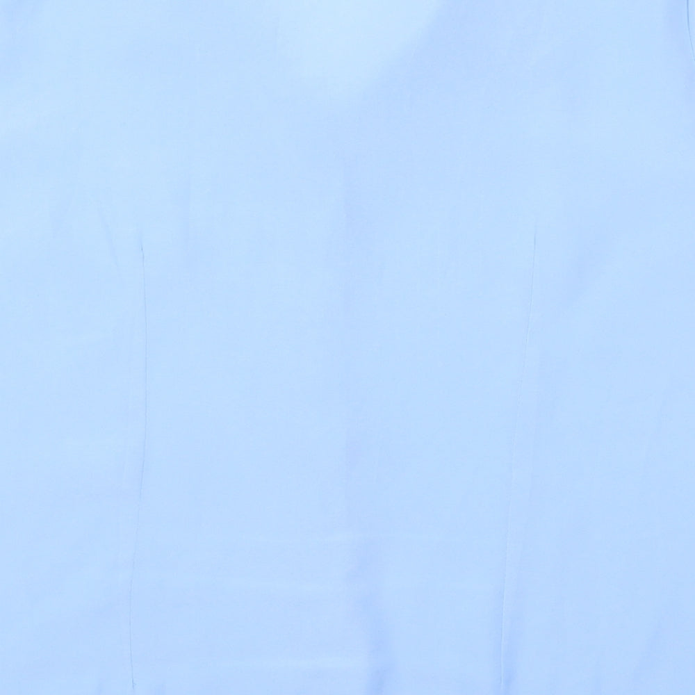 Classics Womens Blue   Basic Button-Up Size 18