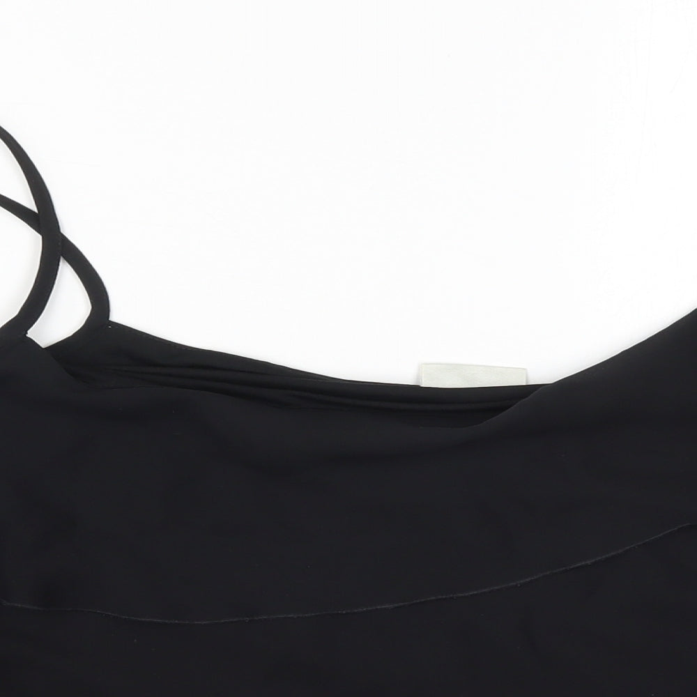 Womens UK Size 30 essence Black Basic Tank