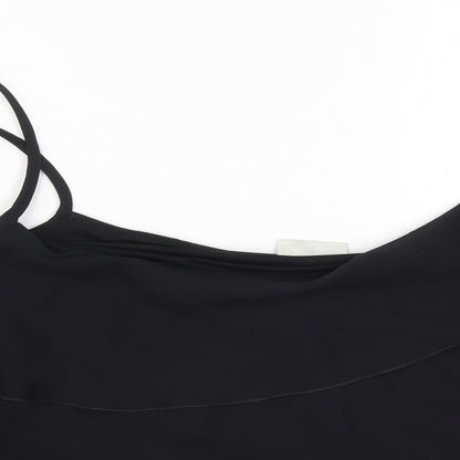 Womens UK Size 30 essence Black Basic Tank