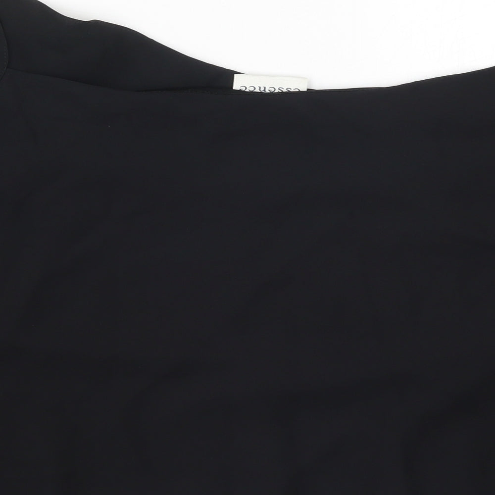 Womens UK Size 30 essence Black Basic Tank
