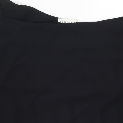 Womens UK Size 30 essence Black Basic Tank