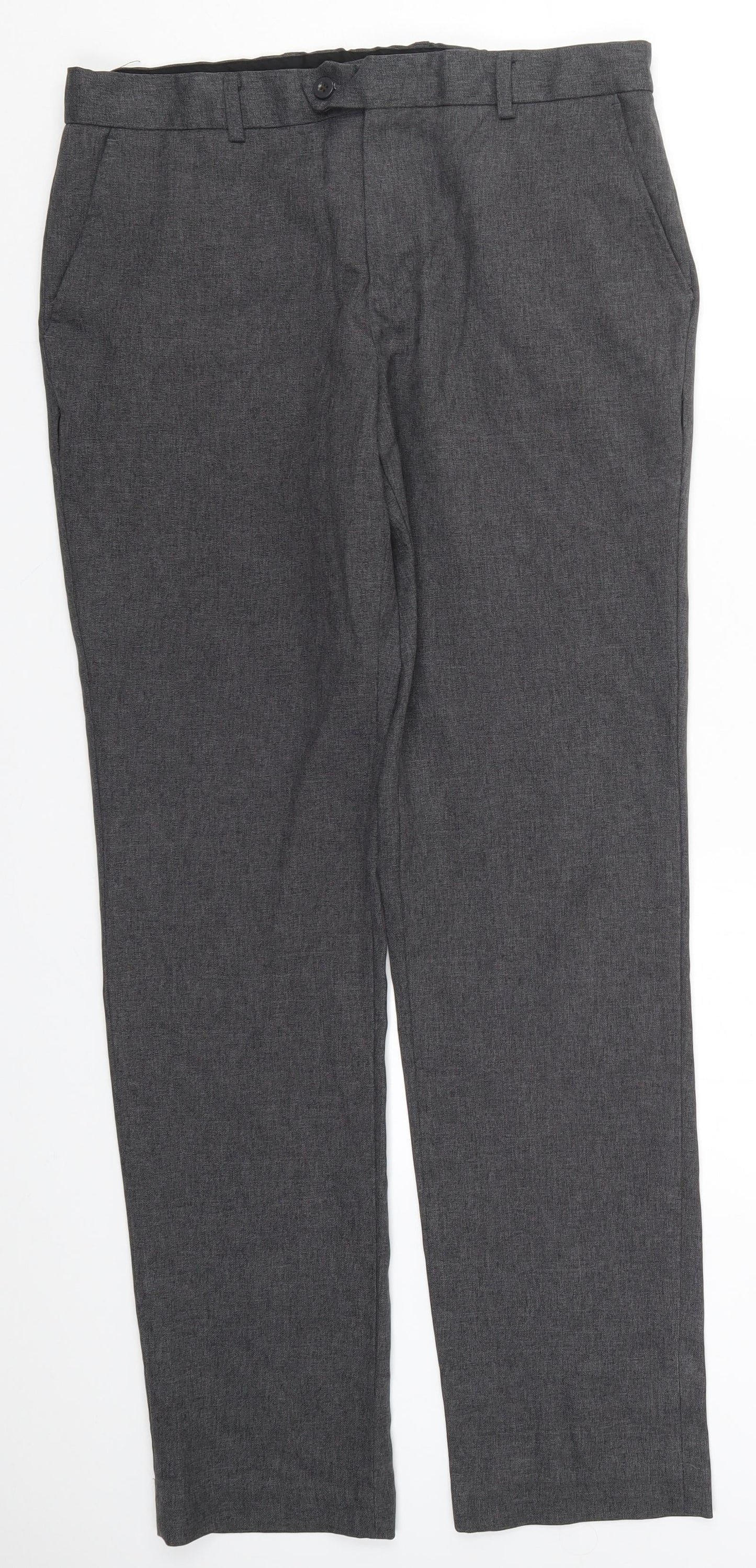 Mens UK Size 34 Uniform Direct Regular Fit  Grey Trousers
