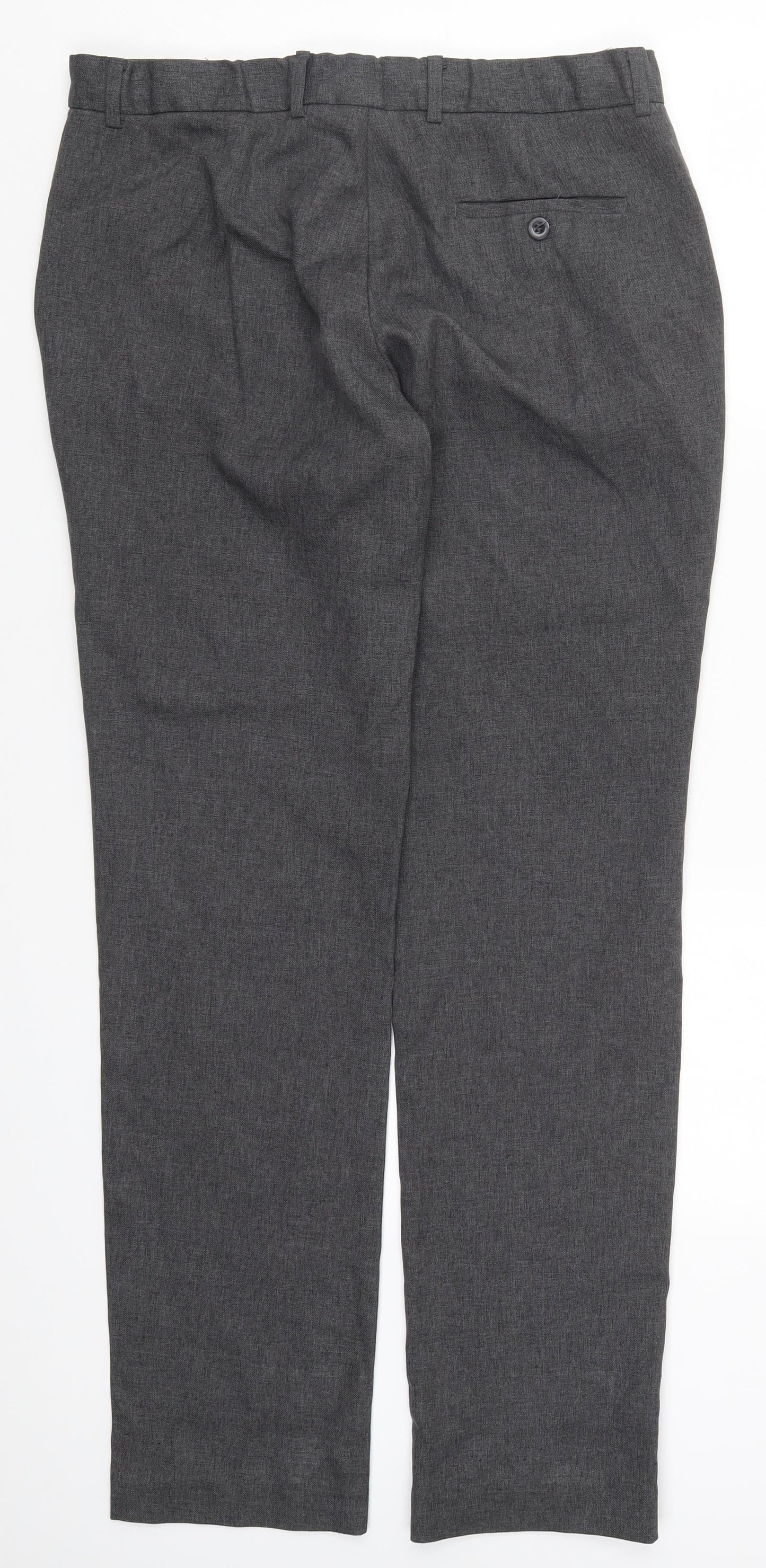 Mens UK Size 34 Uniform Direct Regular Fit  Grey Trousers