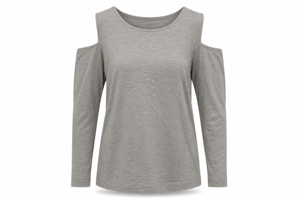 Womens UK Size S Zara Grey Basic T-Shirt