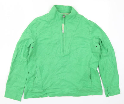 Womens UK Size L Croft & Barrow Green Basic T-Shirt