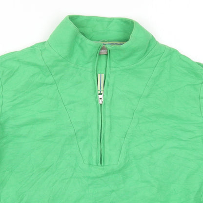 Womens UK Size L Croft & Barrow Green Basic T-Shirt