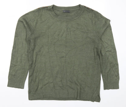 Primark Womens Green  Knit Pullover Jumper Size 14