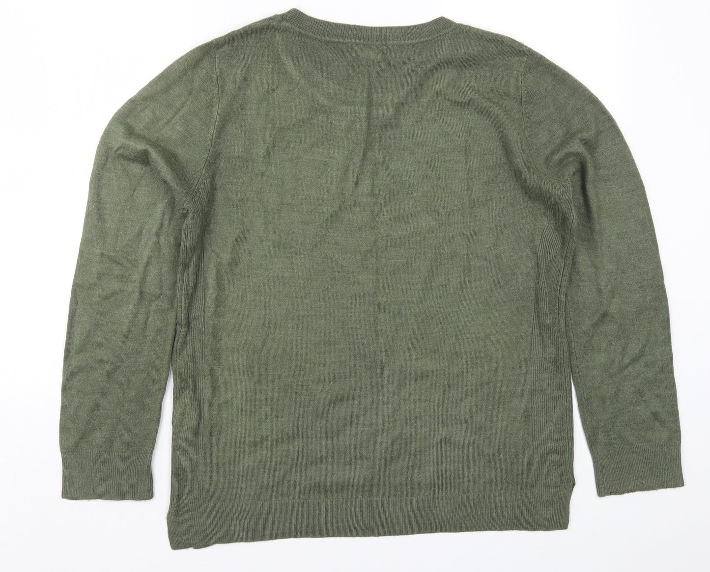 Primark Womens Green  Knit Pullover Jumper Size 14