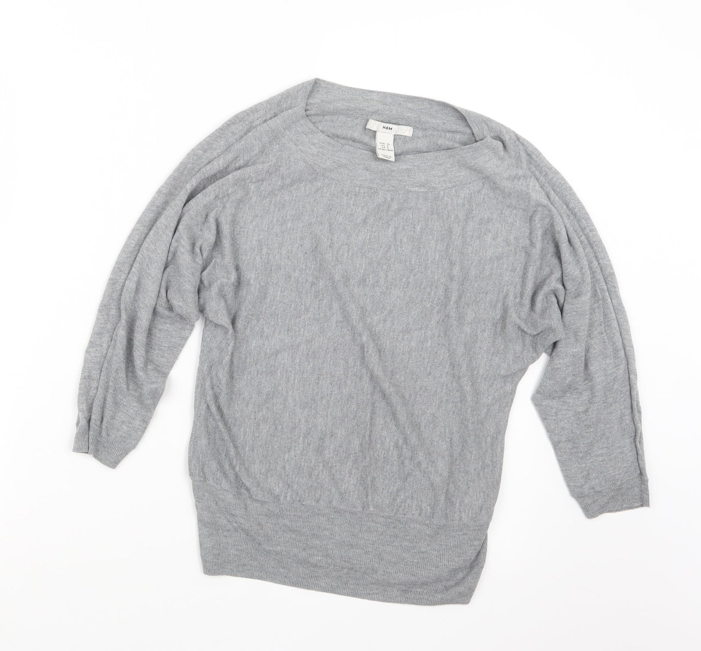 Womens UK Size 8 H&M Grey Pullover Jumper