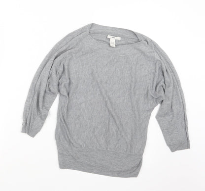 Womens UK Size 8 H&M Grey Pullover Jumper