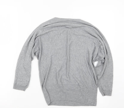 Womens UK Size 8 H&M Grey Pullover Jumper