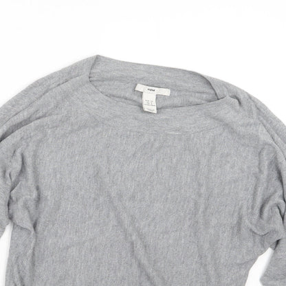 Womens UK Size 8 H&M Grey Pullover Jumper