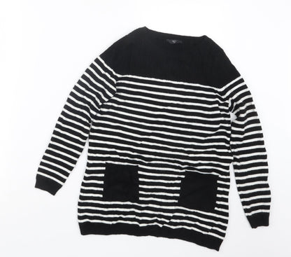 Womens UK Size 8 M&Co Black Pullover Jumper