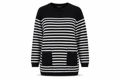 Womens UK Size 8 M&Co Black Pullover Jumper