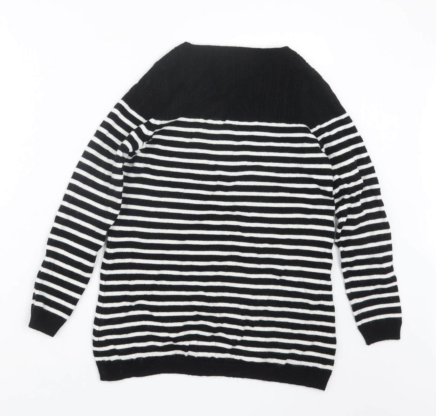 Womens UK Size 8 M&Co Black Pullover Jumper