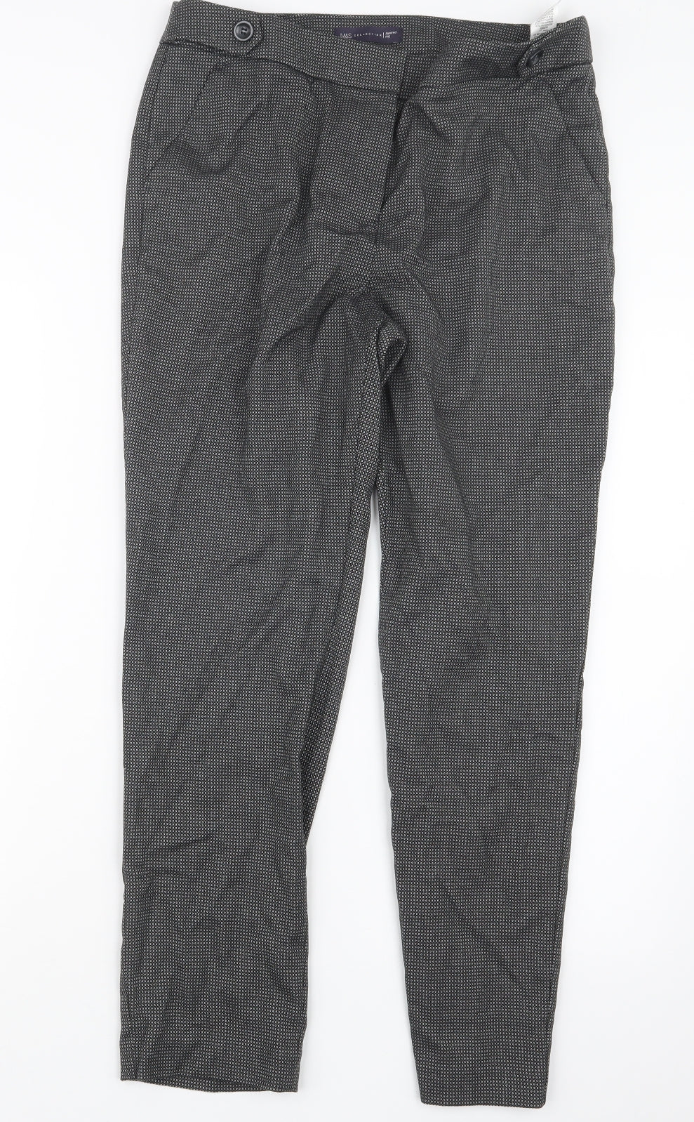 Womens UK Size 12 Marks and Spencer Regular Fit  Black Trousers