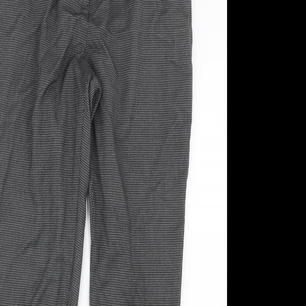 Womens UK Size 12 Marks and Spencer Regular Fit  Black Trousers