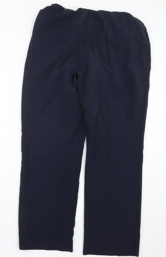 Womens UK Size 16 BM Regular Fit  Blue Trousers